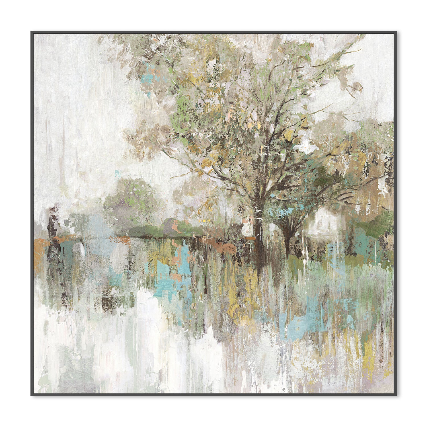 wall-art-print-canvas-poster-framed-Forest Green Reflections-3