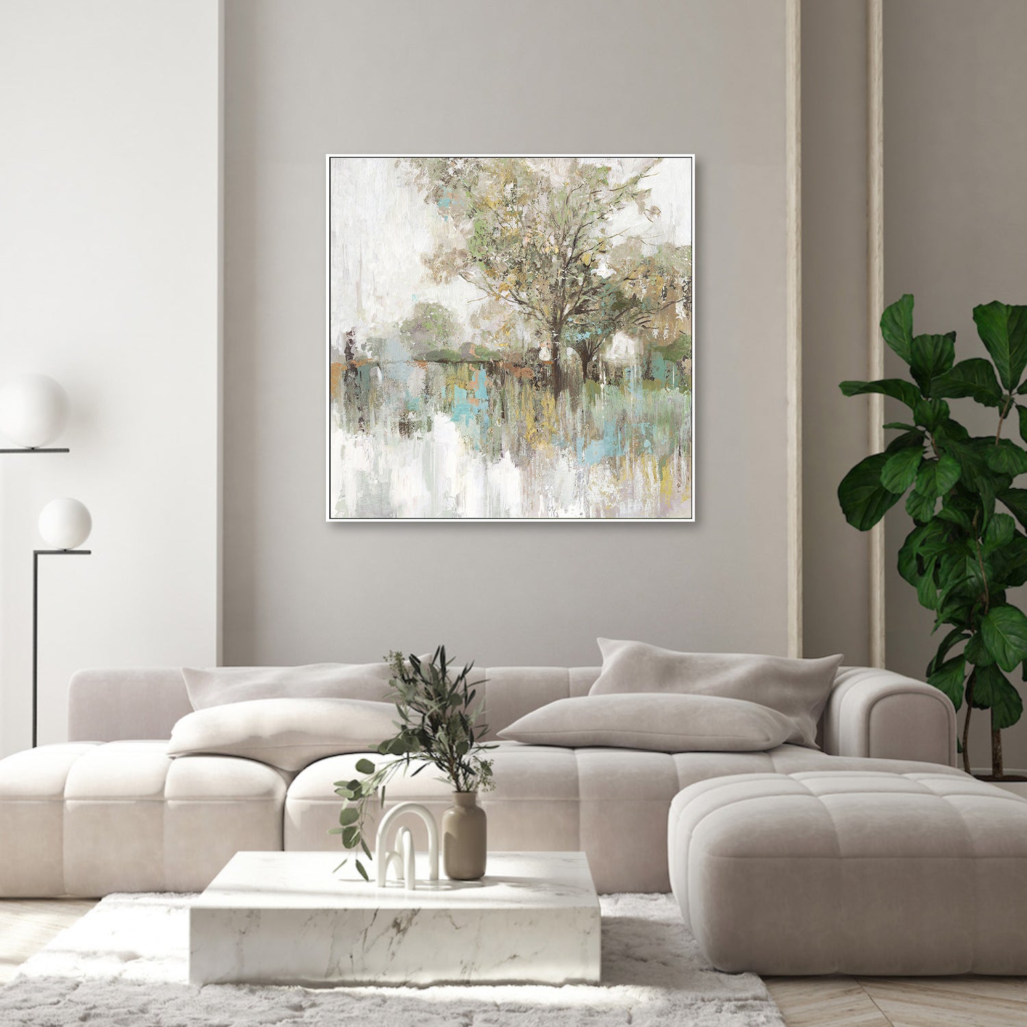 wall-art-print-canvas-poster-framed-Forest Green Reflections-7