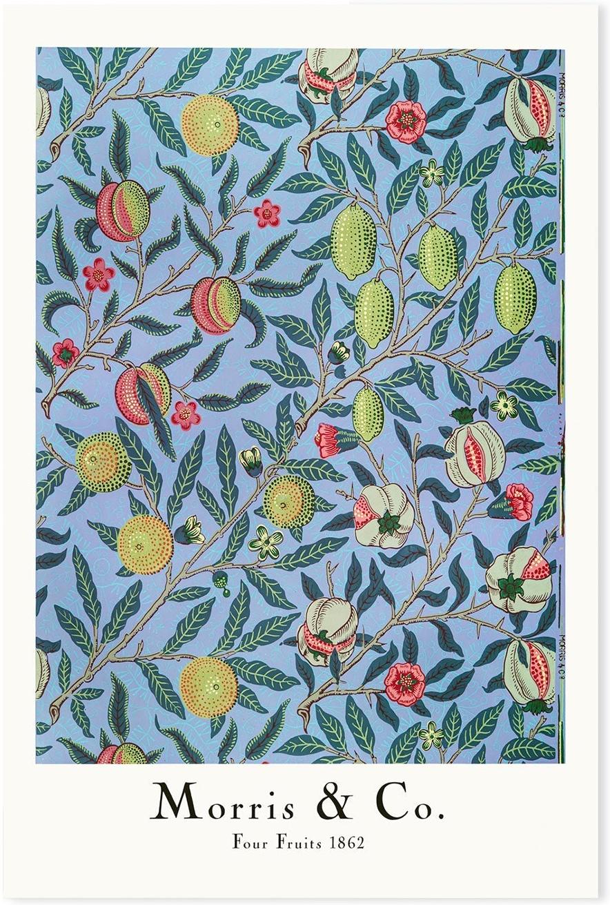 wall-art-print-canvas-poster-framed-Four Fruits , By William Morris-GIOIA-WALL-ART