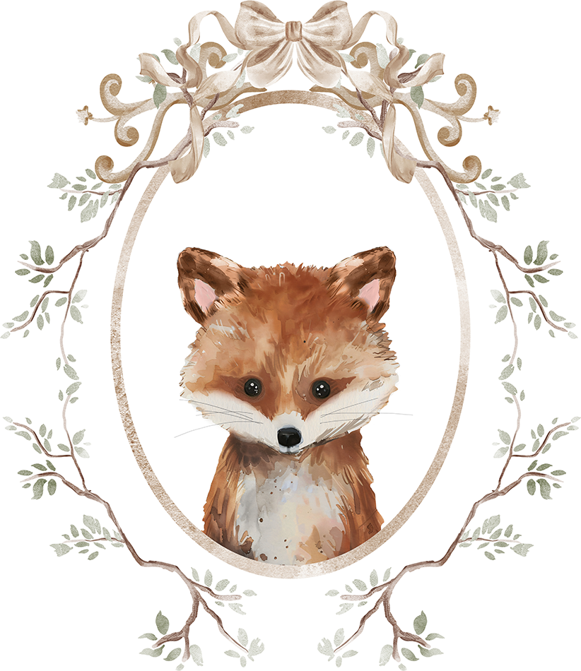 wall-art-print-canvas-poster-framed-Fox , By At Viv Home Prints-1
