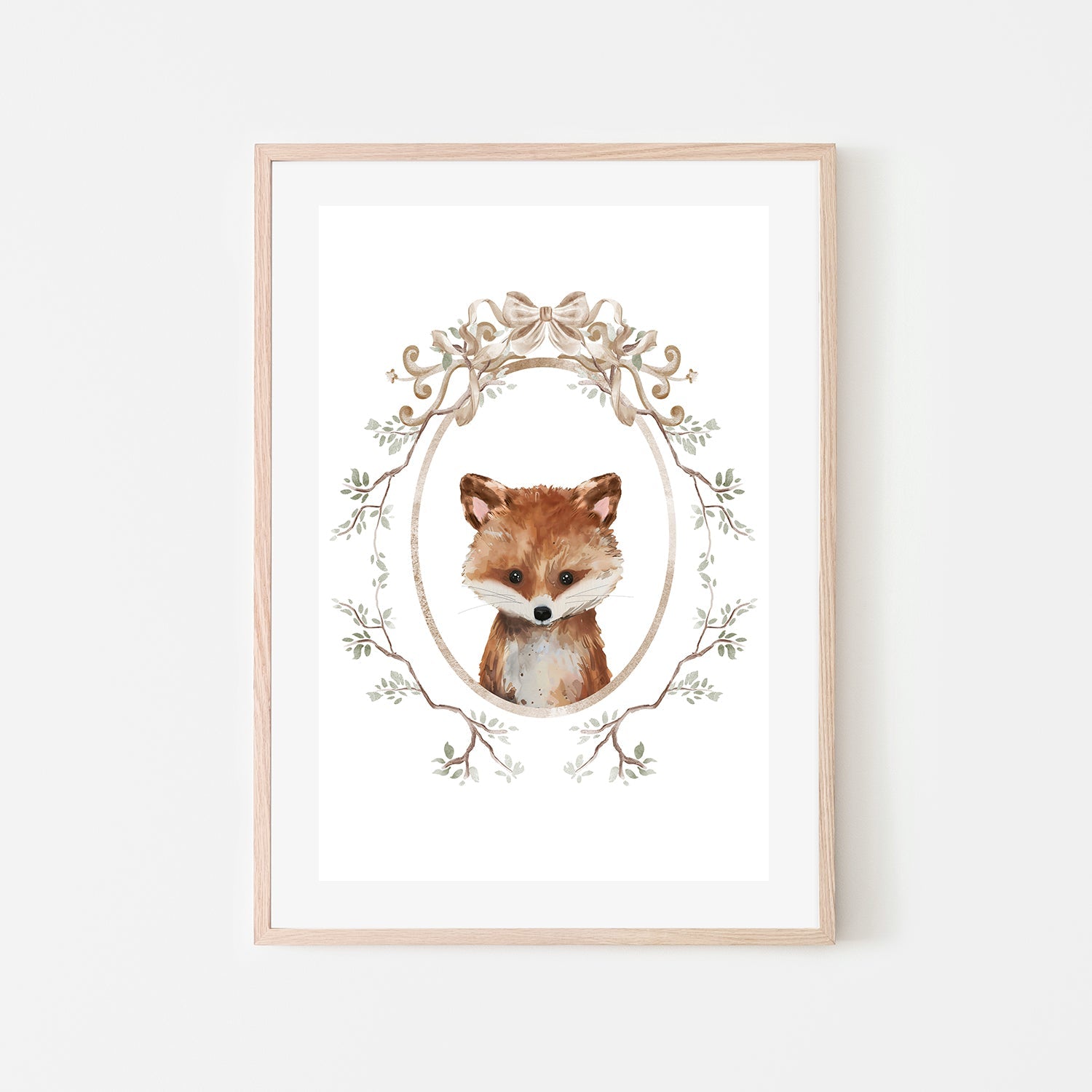 wall-art-print-canvas-poster-framed-Fox , By At Viv Home Prints-6