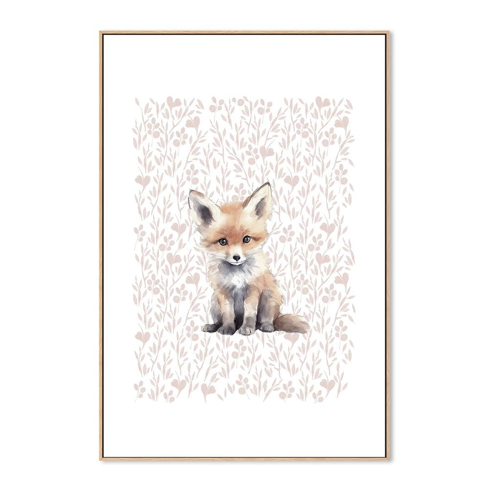 wall-art-print-canvas-poster-framed-Fox Pattern , By At Viv Home Prints-4