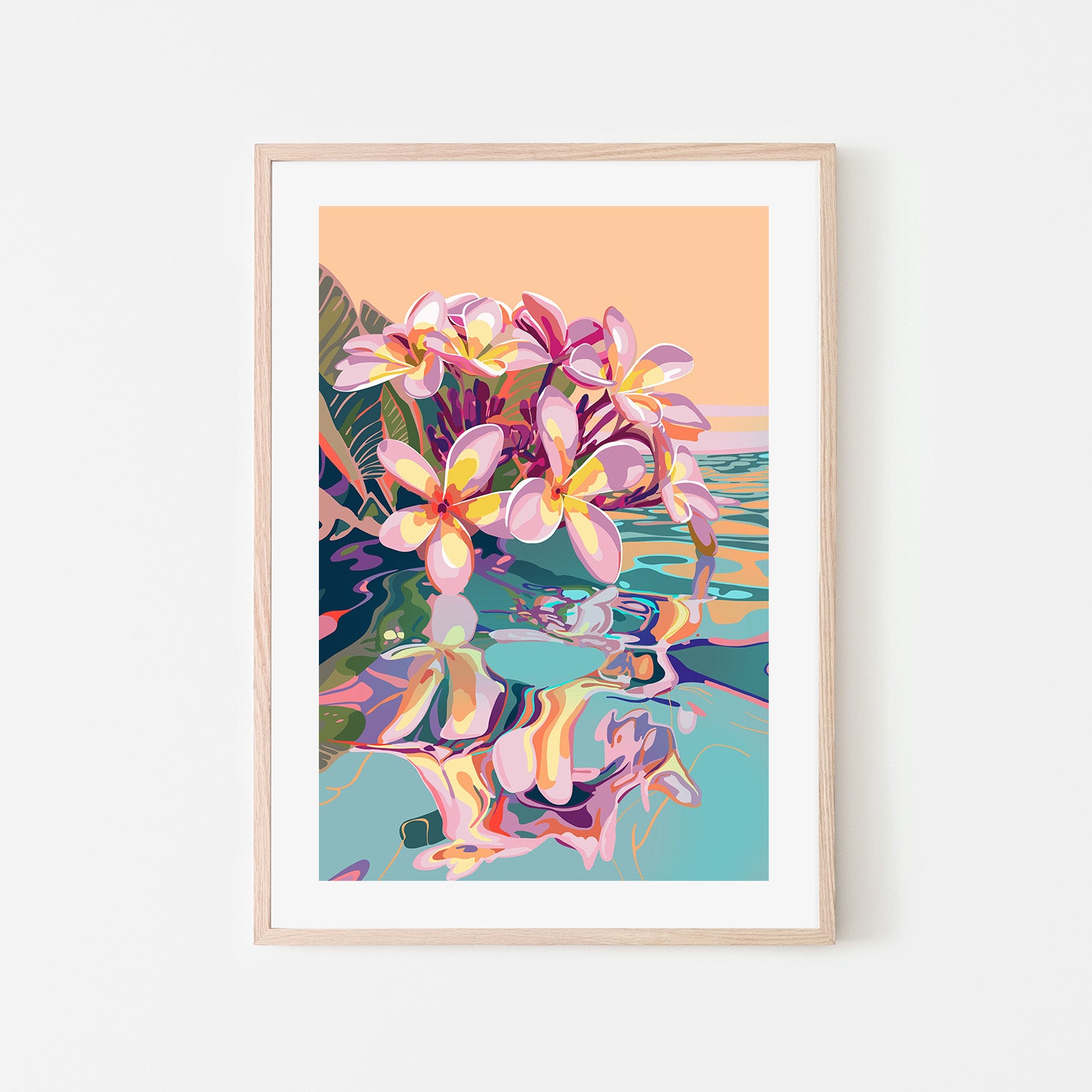 wall-art-print-canvas-poster-framed-Frangipani Dreams , By Unratio-6