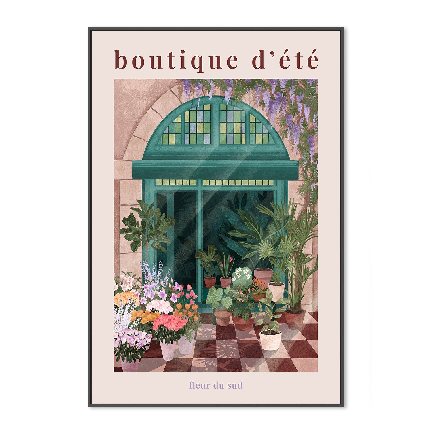 wall-art-print-canvas-poster-framed-French Flowershop Poster-3