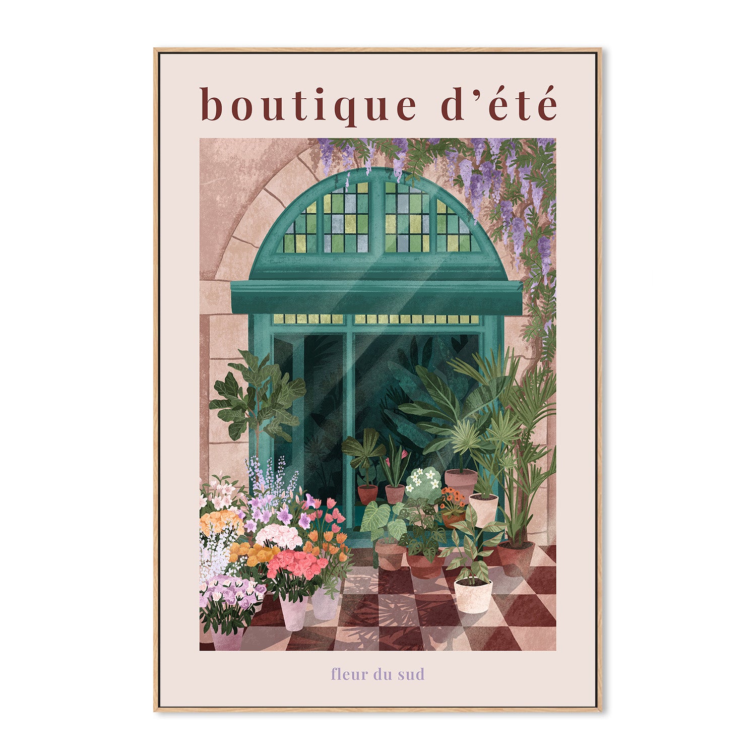 wall-art-print-canvas-poster-framed-French Flowershop Poster-4