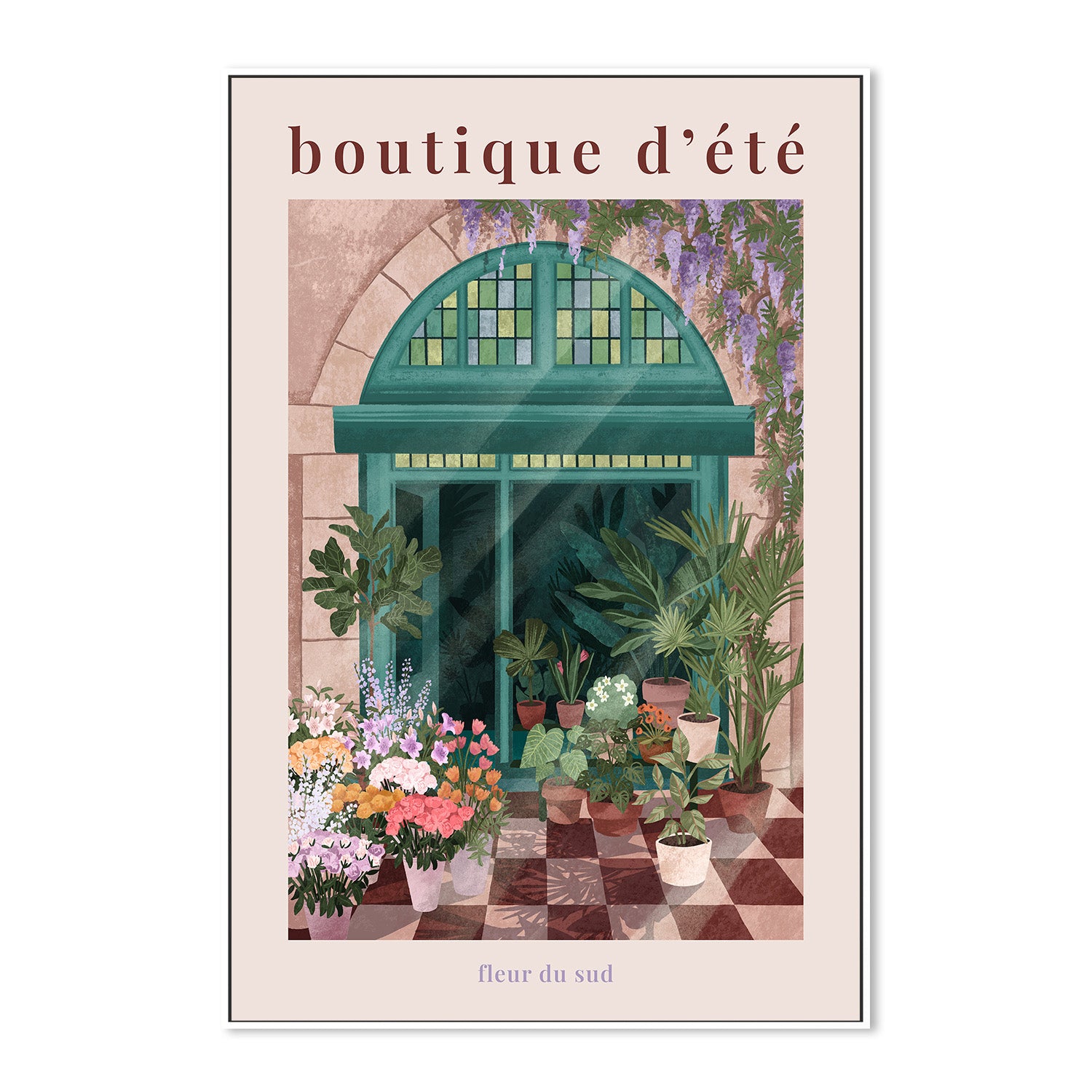 wall-art-print-canvas-poster-framed-French Flowershop Poster-5