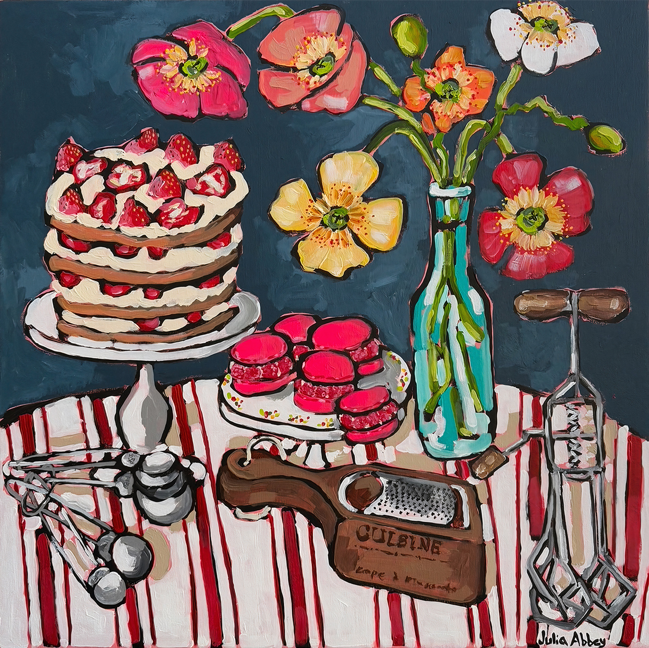 wall-art-print-canvas-poster-framed-French Macarons , By Julia Abbey-1