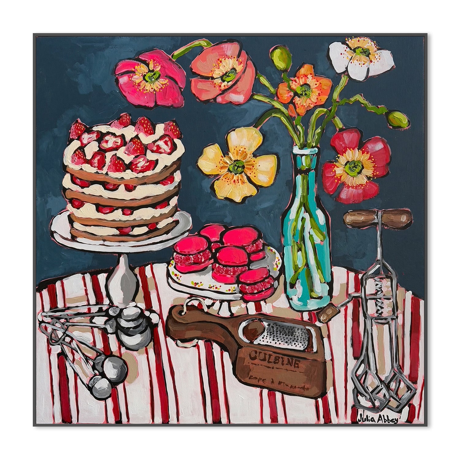 wall-art-print-canvas-poster-framed-French Macarons , By Julia Abbey-3