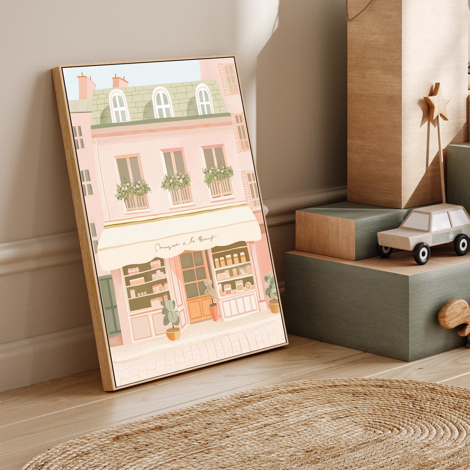wall-art-print-canvas-poster-framed-French Market , By Leah Straatsma-2