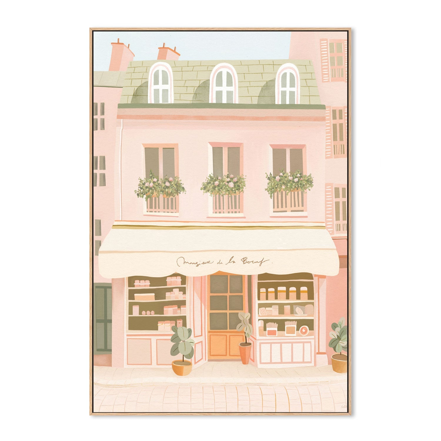 wall-art-print-canvas-poster-framed-French Market , By Leah Straatsma-4