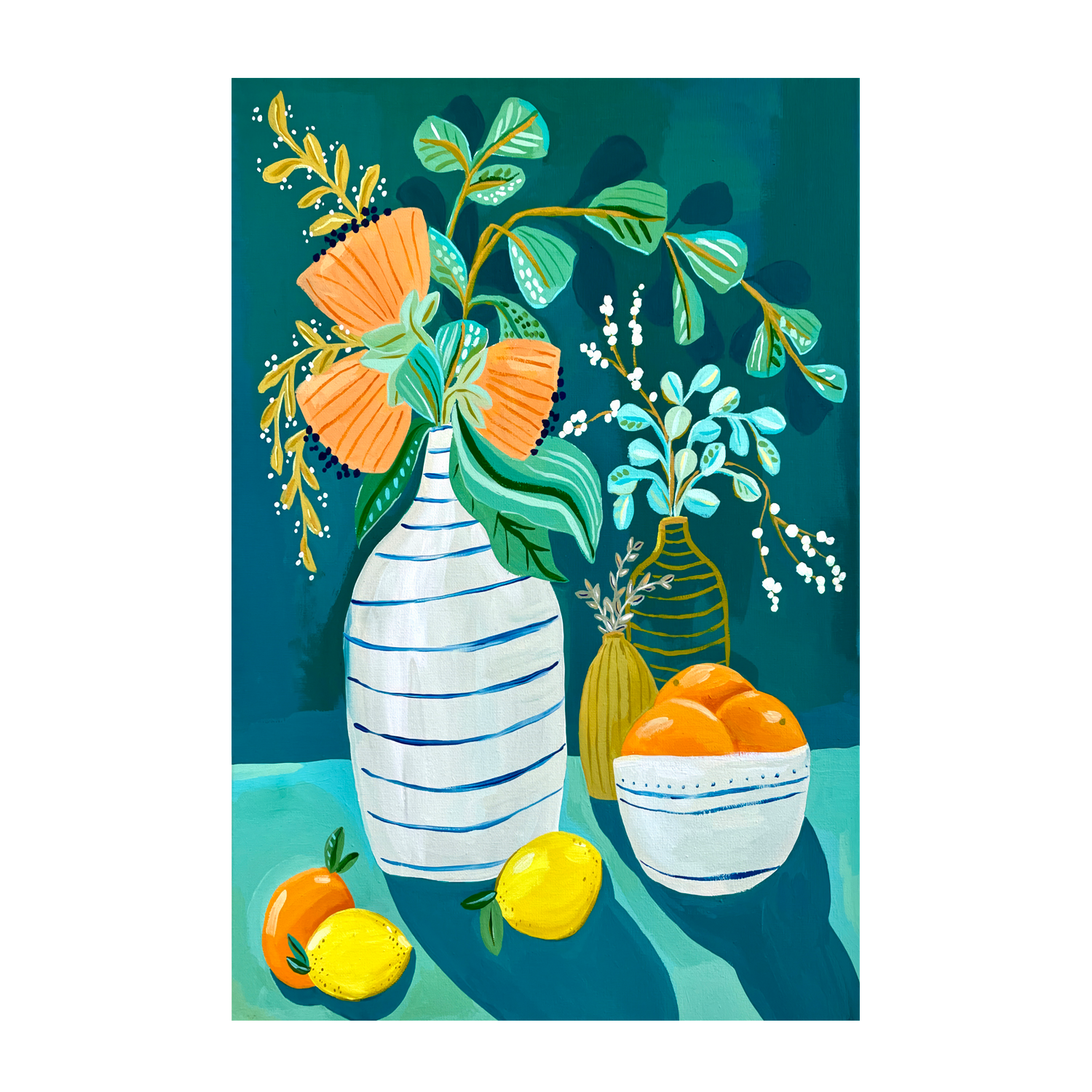 Fresh And Moody , By Kelly Angelovic Wall Art Print Framed Canvas