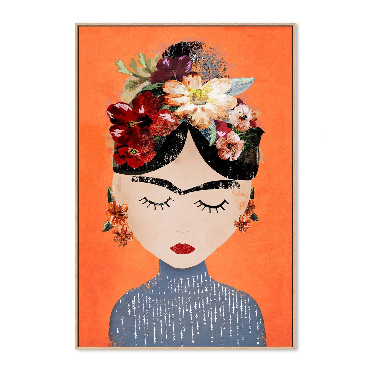 wall-art-print-canvas-poster-framed-Friday, Orange Version , By Treechild-GIOIA-WALL-ART
