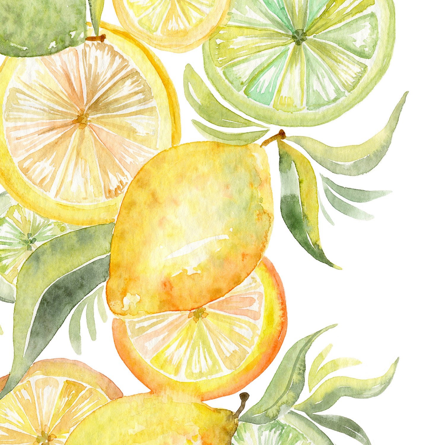 wall-art-print-canvas-poster-framed-Fruit collection - lemon & Limes-11