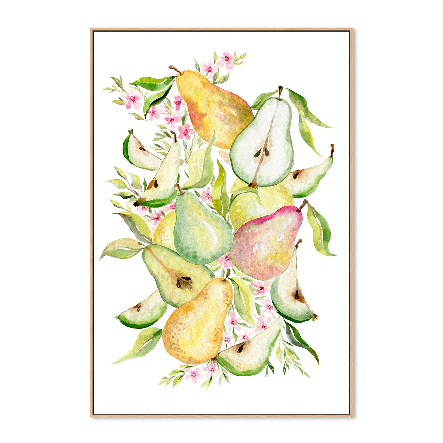 wall-art-print-canvas-poster-framed-Fruit collection - Pears-4