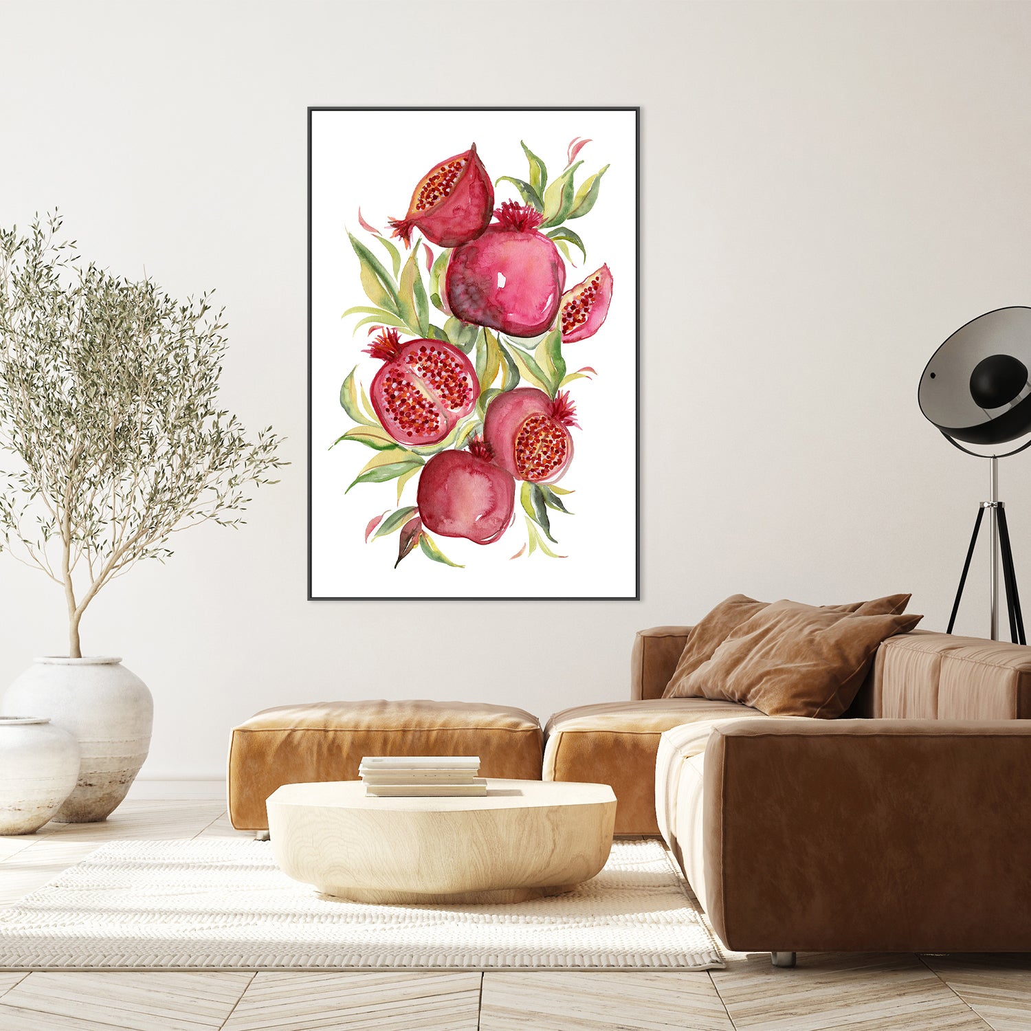 wall-art-print-canvas-poster-framed-Fruit collection - Pomegranate-9