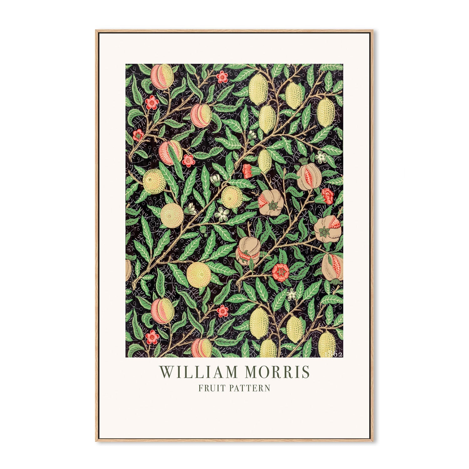 wall-art-print-canvas-poster-framed-Fruit Pattern , By William Morris-GIOIA-WALL-ART