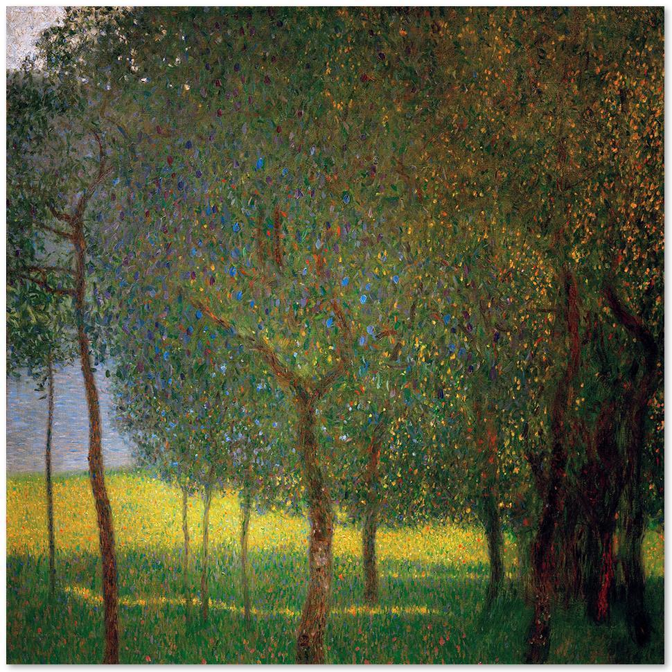 wall-art-print-canvas-poster-framed-Fruit Trees, By Gustav Klimt-by-Gioia Wall Art-Gioia Wall Art