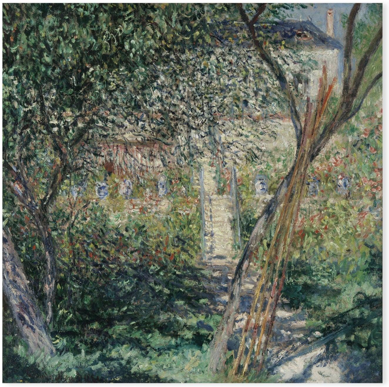 wall-art-print-canvas-poster-framed-Garden At Vetheuil , By Monet-by-Gioia Wall Art-Gioia Wall Art
