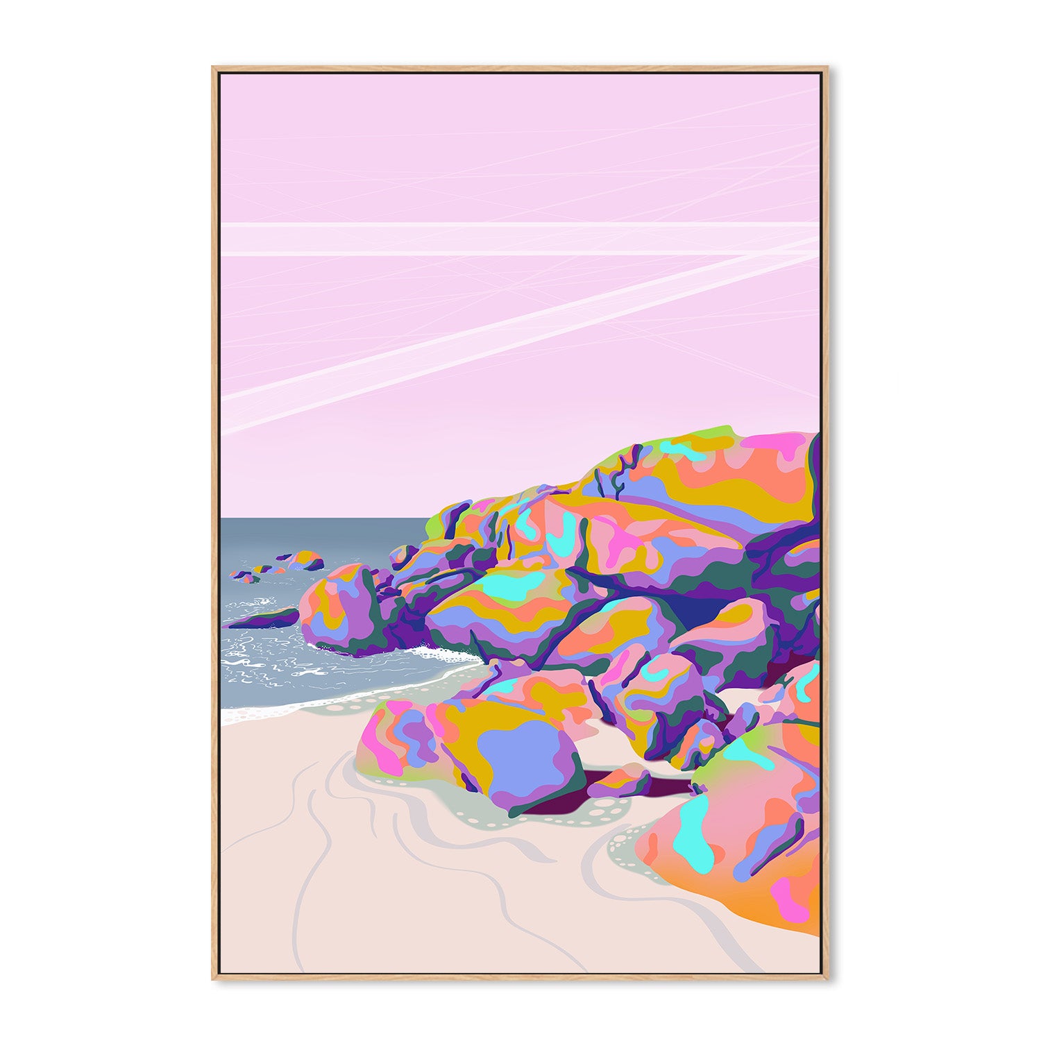 wall-art-print-canvas-poster-framed-Garden Island , By Unratio-4