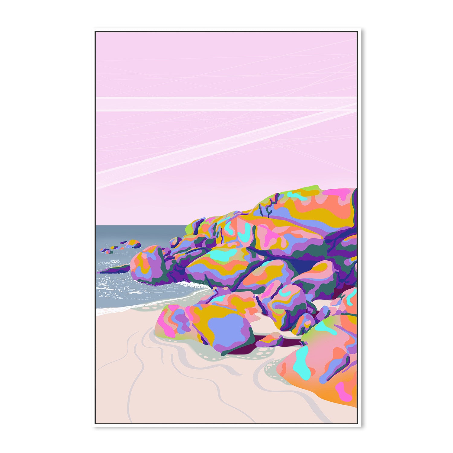 wall-art-print-canvas-poster-framed-Garden Island , By Unratio-5