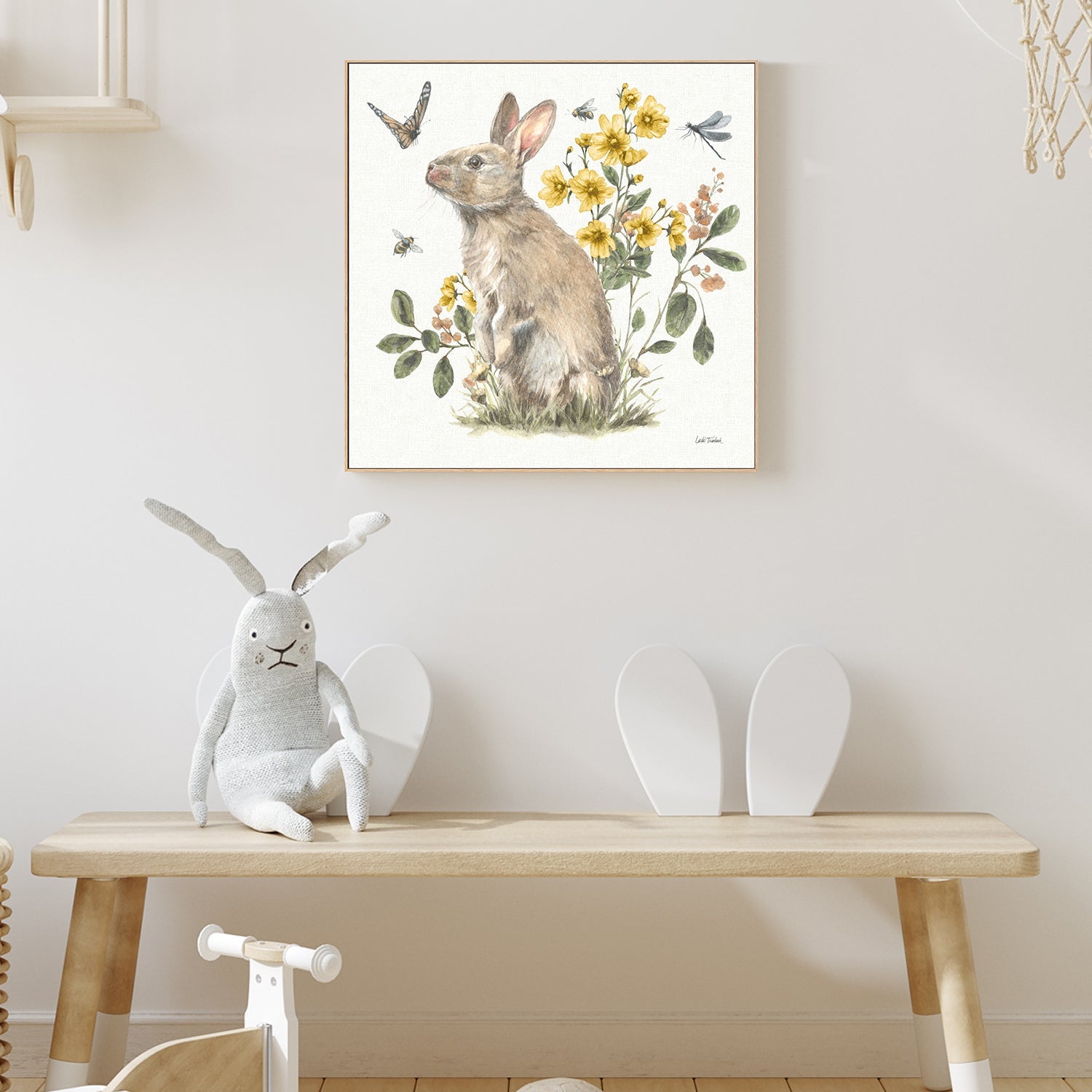 wall-art-print-canvas-poster-framed-Garden Patch Yellow, Style C , By Leslie Trimbach-2