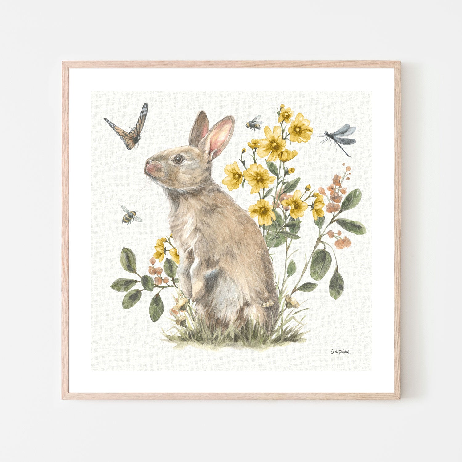 wall-art-print-canvas-poster-framed-Garden Patch Yellow, Style C , By Leslie Trimbach-6
