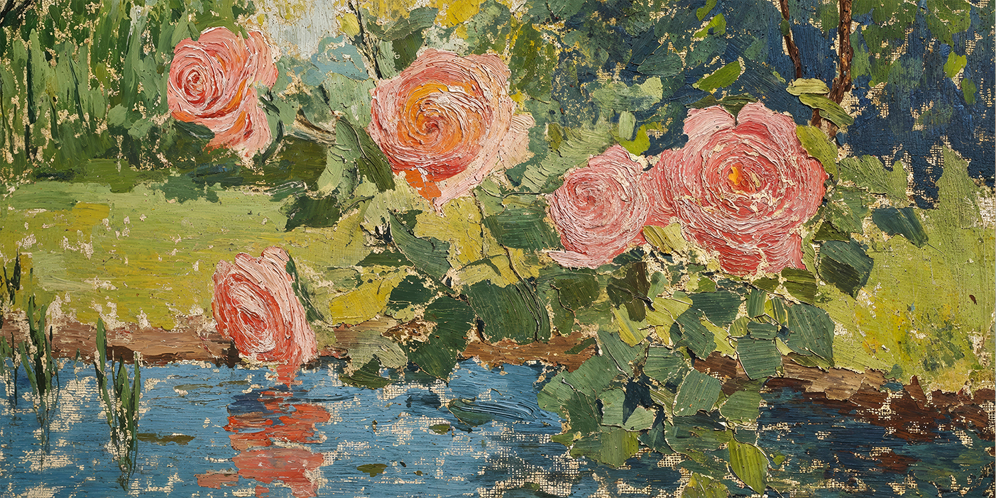 wall-art-print-canvas-poster-framed-Garden Roses , By Lady Hana-1