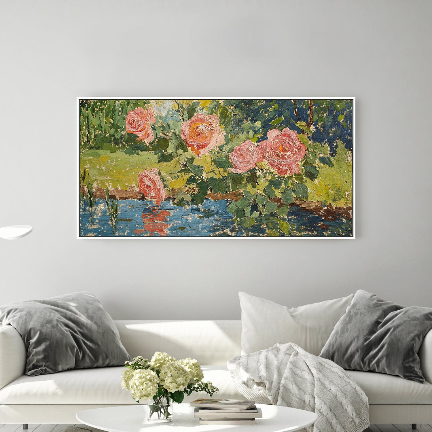 wall-art-print-canvas-poster-framed-Garden Roses , By Lady Hana-2