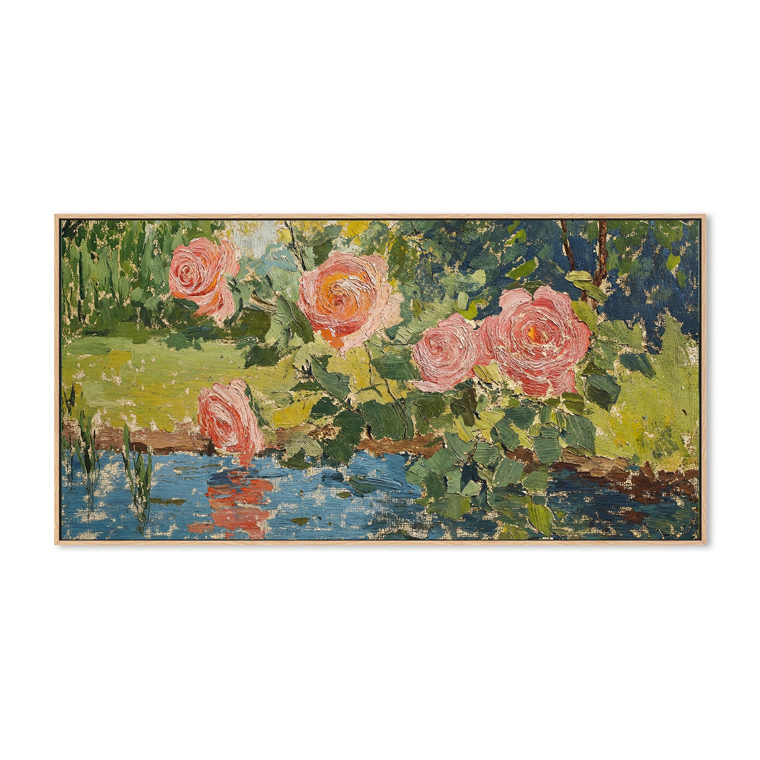 wall-art-print-canvas-poster-framed-Garden Roses , By Lady Hana-4