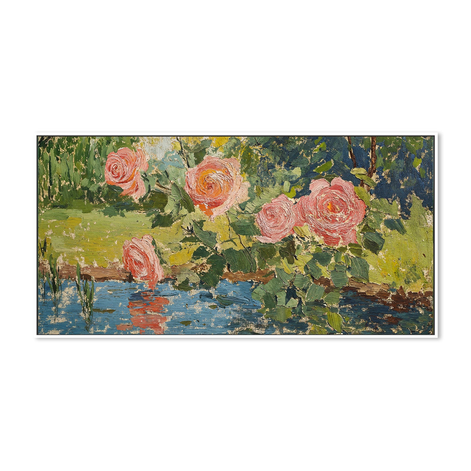wall-art-print-canvas-poster-framed-Garden Roses , By Lady Hana-5