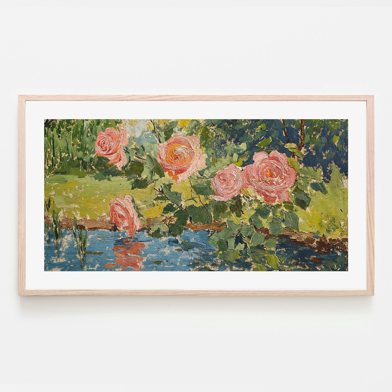 wall-art-print-canvas-poster-framed-Garden Roses , By Lady Hana-6