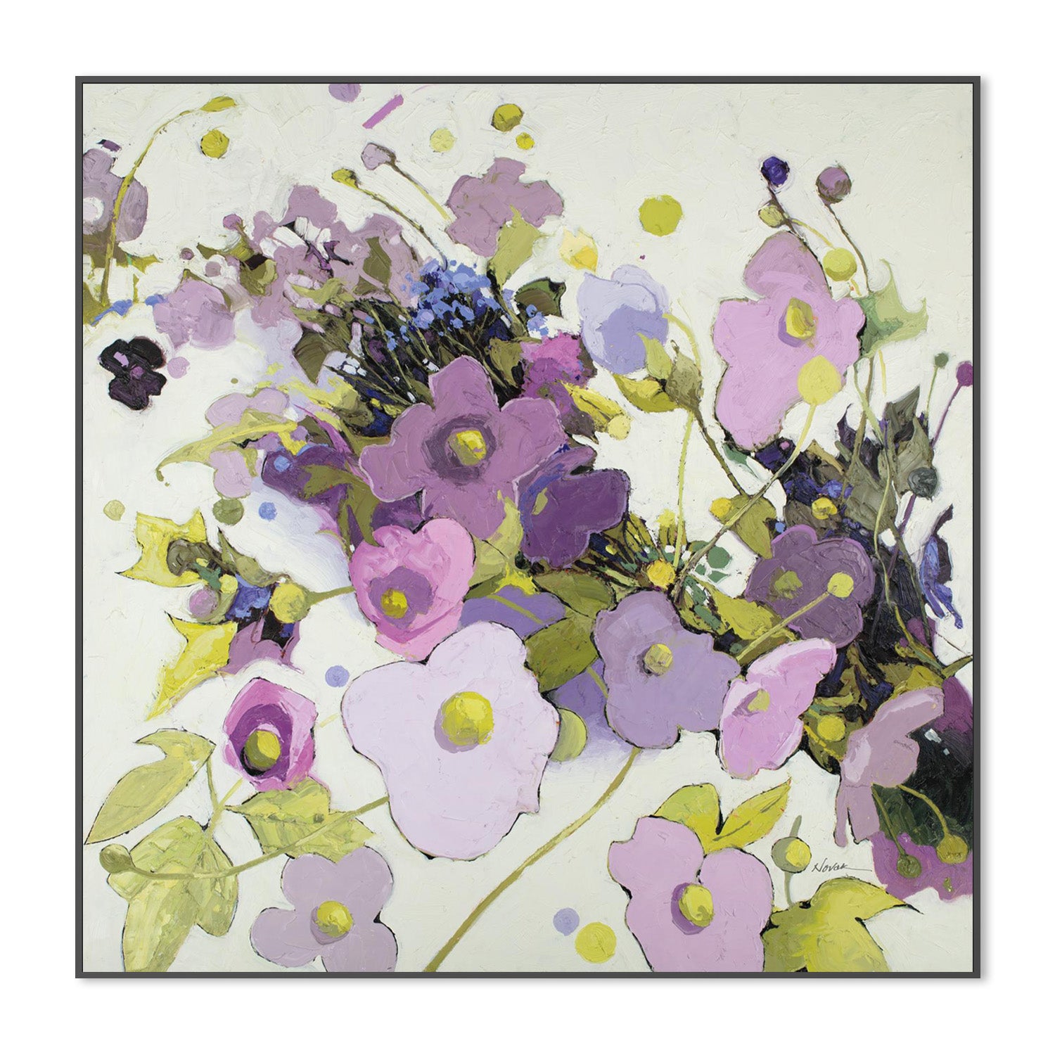 wall-art-print-canvas-poster-framed-Gardening in Mauve-3