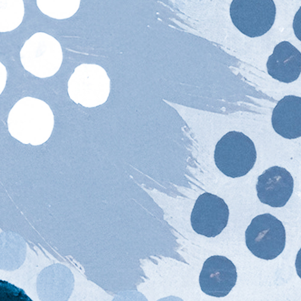 Gathering Body Paint Blue Version By Danny Tjampitjinpa Possum Aboriginal Painting Print