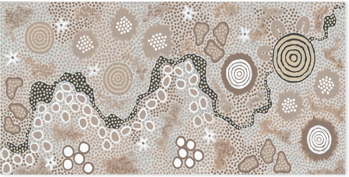 wall-art-print-canvas-poster-framed-Gathering Body Paint , By Danny Tjampitjinpa Possum-GIOIA-WALL-ART