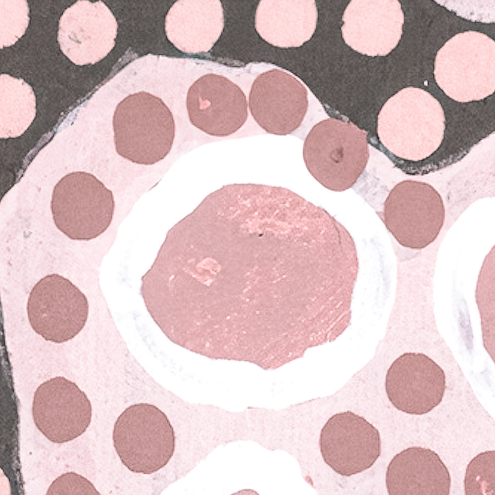 Gathering Body Paint Pink Version By Danny Tjampitjinpa Possum Aboriginal Painting Print