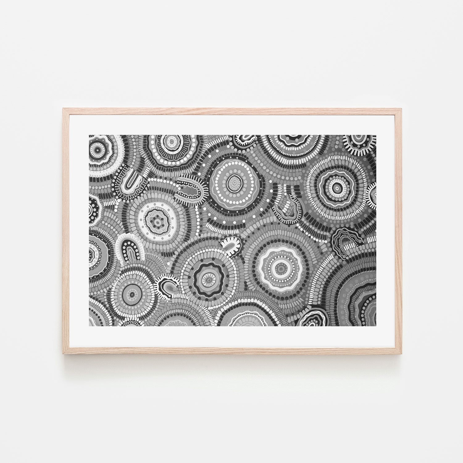 wall-art-print-canvas-poster-framed-Gathering Bora Rings Among The Monochrome Hills , By Leah Cummins-GIOIA-WALL-ART