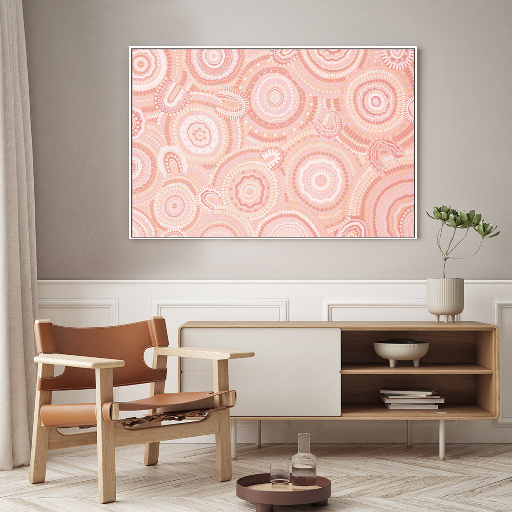 wall-art-print-canvas-poster-framed-Gathering Bora Rings Among The Peachy Hills , By Leah Cummins-GIOIA-WALL-ART