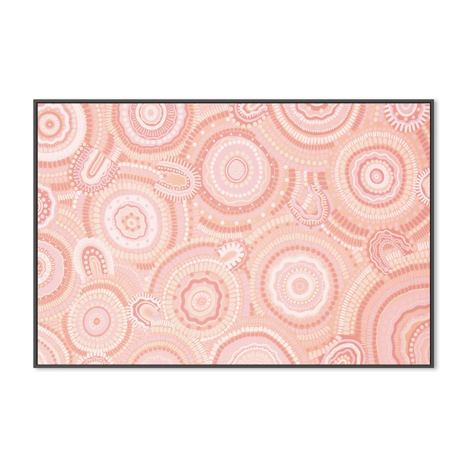 wall-art-print-canvas-poster-framed-Gathering Bora Rings Among The Peachy Hills , By Leah Cummins-GIOIA-WALL-ART