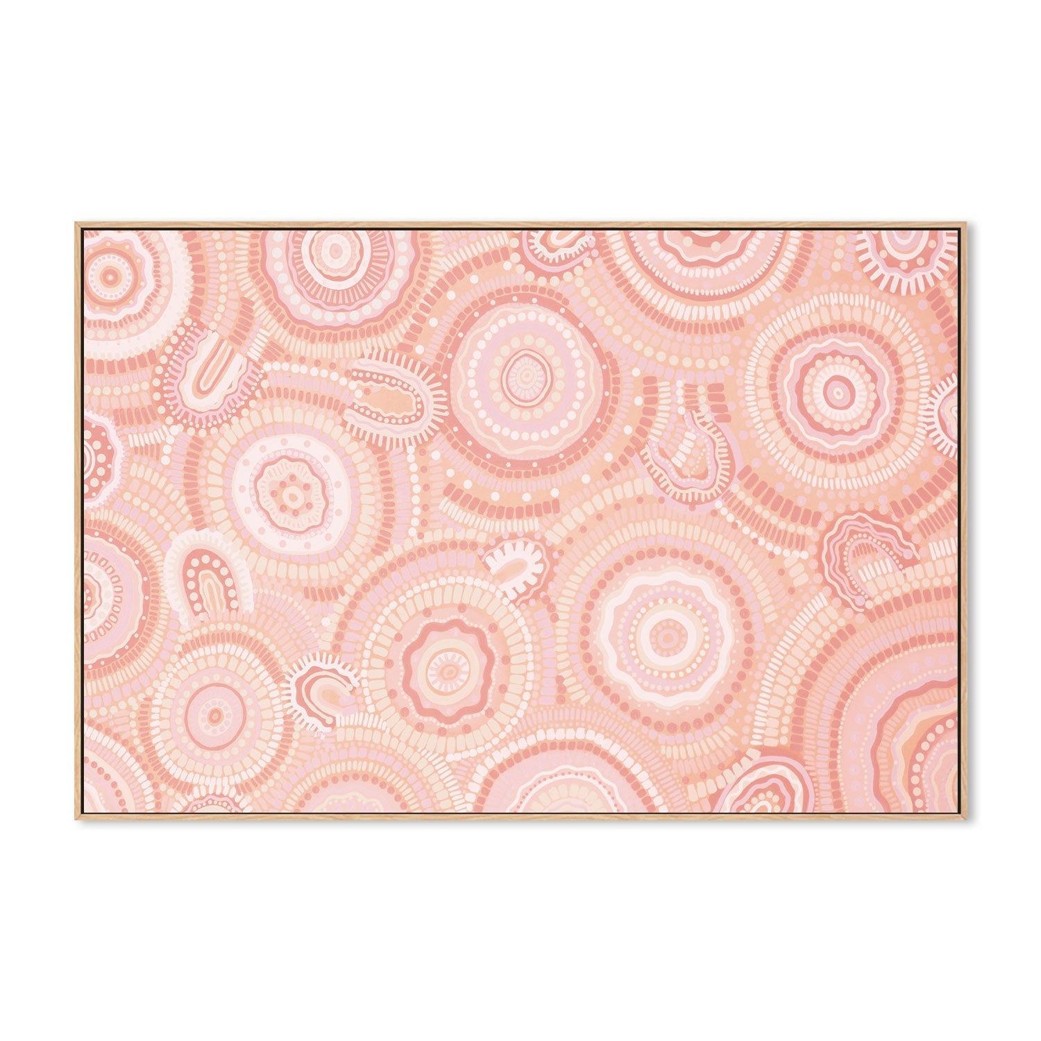 wall-art-print-canvas-poster-framed-Gathering Bora Rings Among The Peachy Hills , By Leah Cummins-GIOIA-WALL-ART