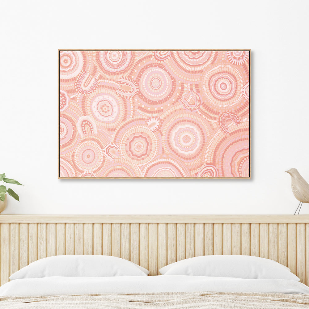 wall-art-print-canvas-poster-framed-Gathering Bora Rings Among The Peachy Hills , By Leah Cummins-GIOIA-WALL-ART