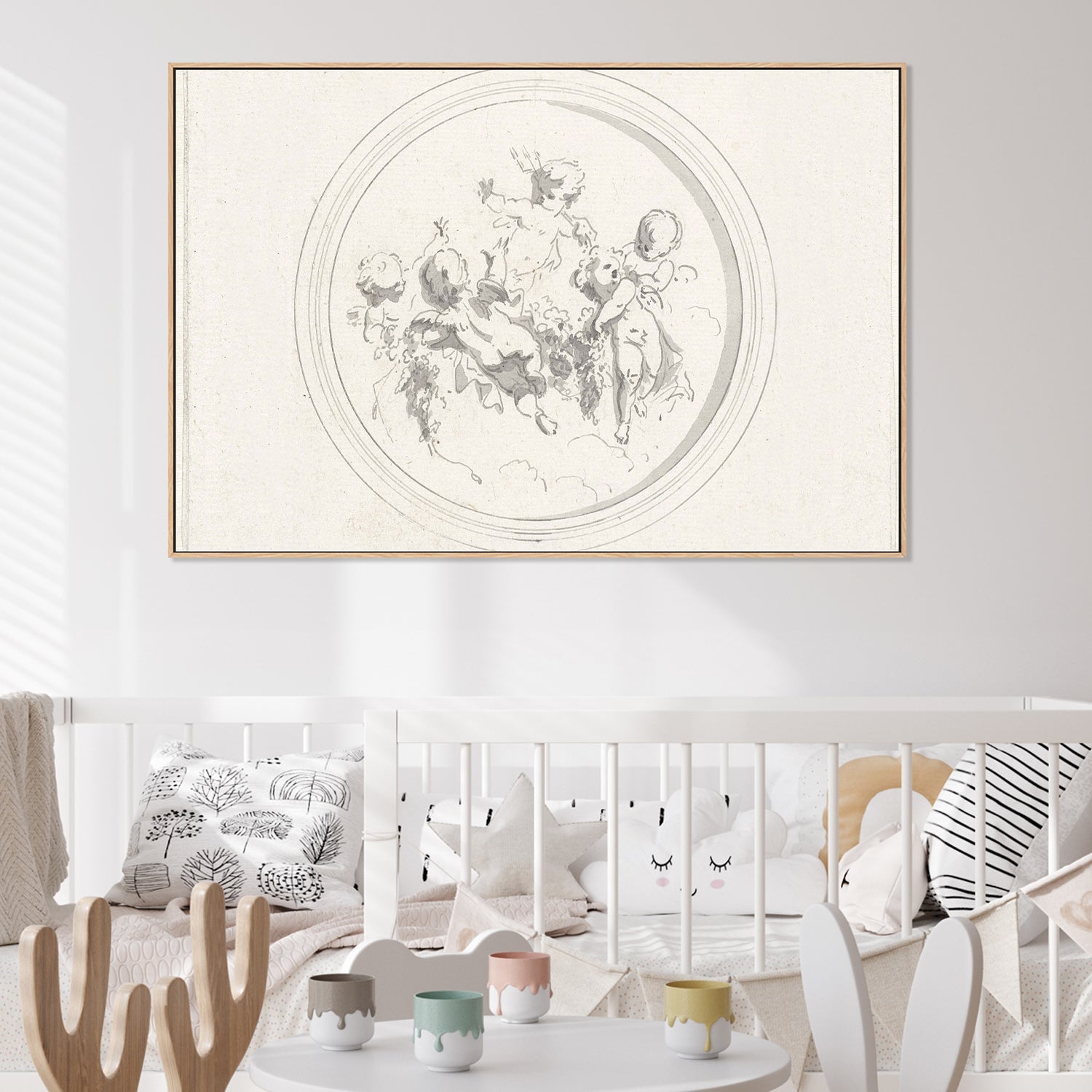 wall-art-print-canvas-poster-framed-Gathering of Angels , By Leah Straatsma-2