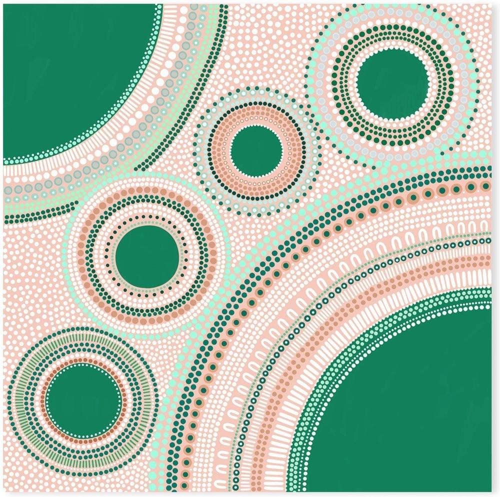 wall-art-print-canvas-poster-framed-Gathering, Style B, Green-by-Sherri Cummins-Gioia Wall Art