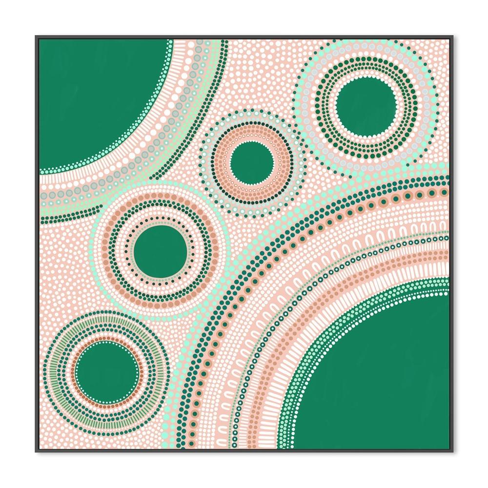 wall-art-print-canvas-poster-framed-Gathering, Style B, Green-by-Sherri Cummins-Gioia Wall Art