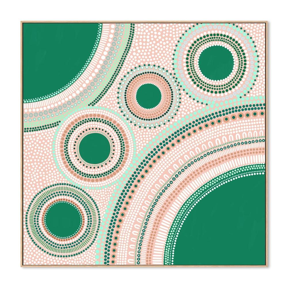 wall-art-print-canvas-poster-framed-Gathering, Style B, Green-by-Sherri Cummins-Gioia Wall Art