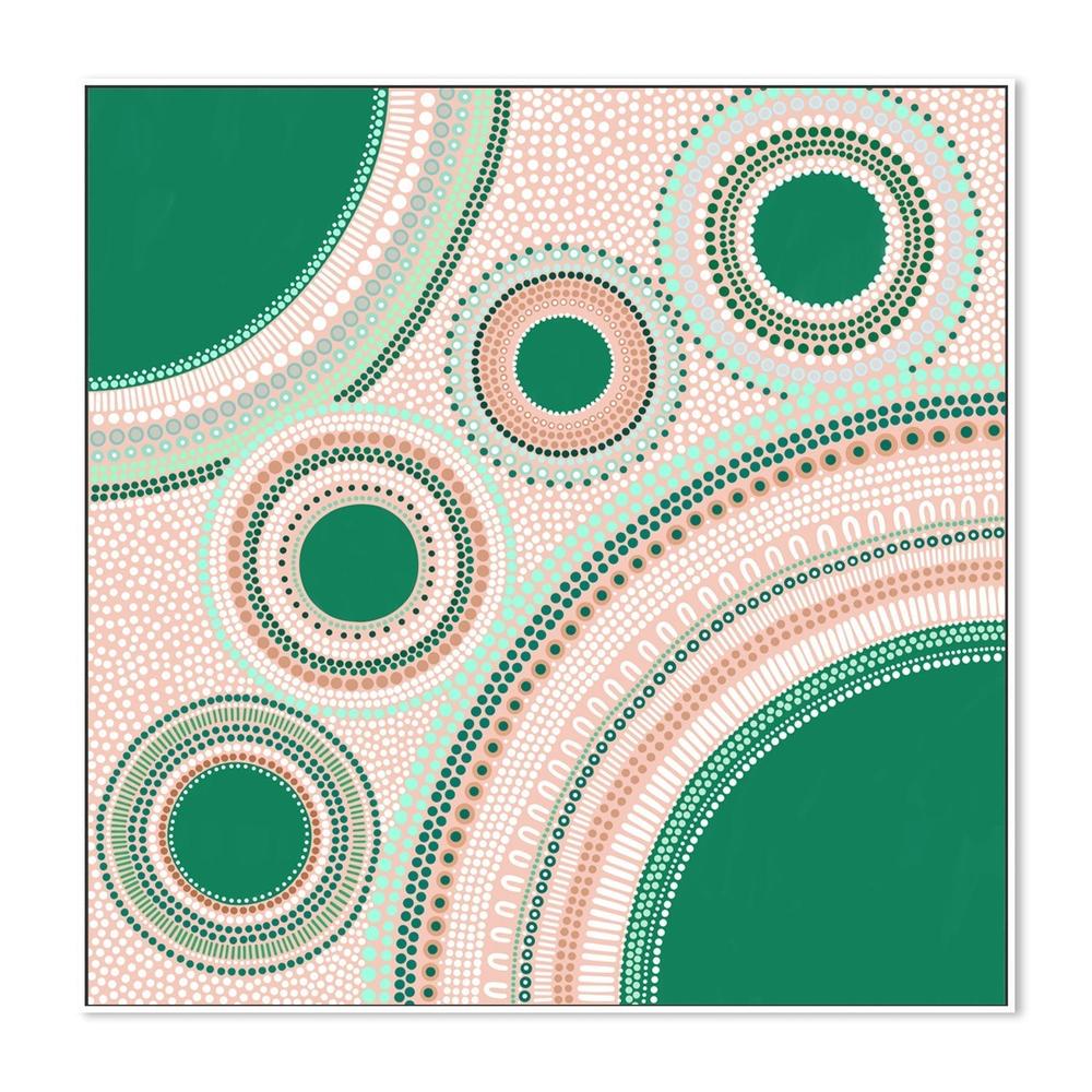 wall-art-print-canvas-poster-framed-Gathering, Style B, Green-by-Sherri Cummins-Gioia Wall Art