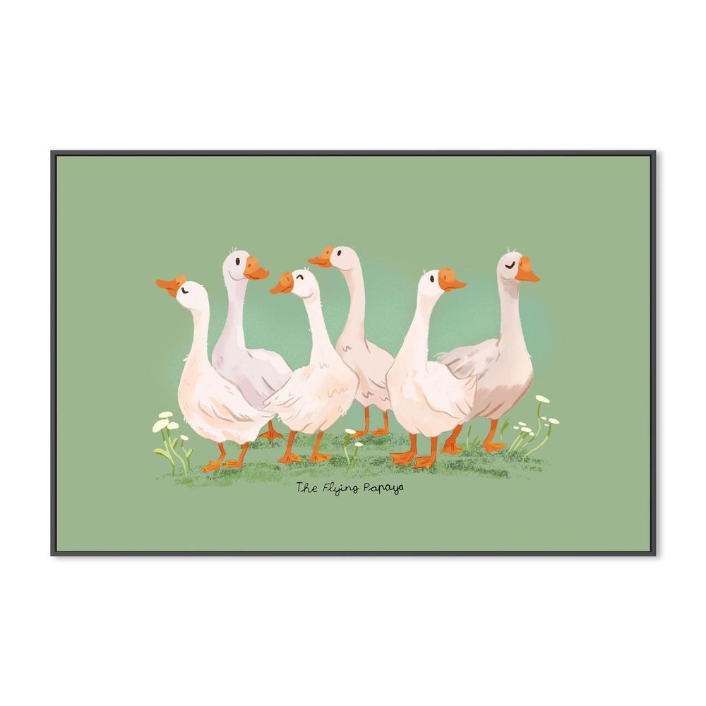 wall-art-print-canvas-poster-framed-Geese , By The Flying Papaya-3