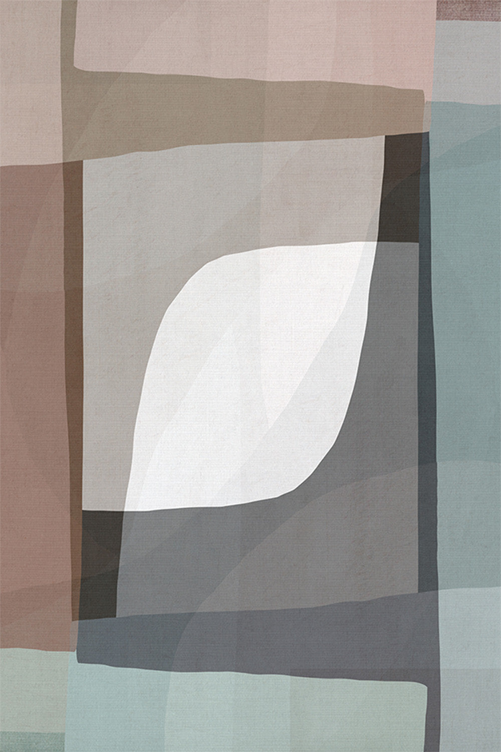 wall-art-print-canvas-poster-framed-Geometric Shapes and Muted Earth Tones-1
