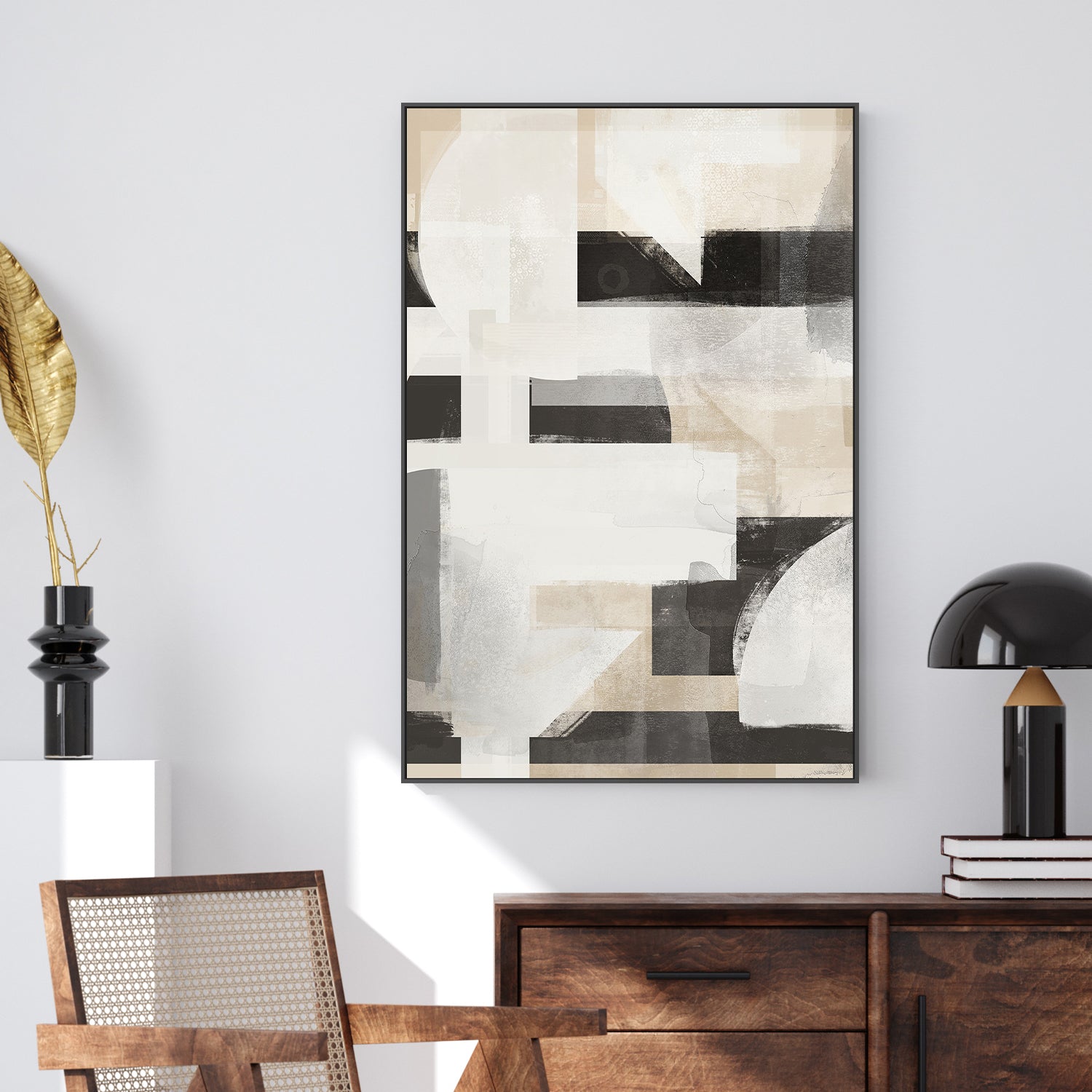 wall-art-print-canvas-poster-framed-Geometric Story, Style B-2