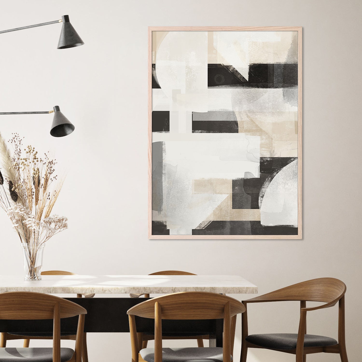 wall-art-print-canvas-poster-framed-Geometric Story, Style B-7