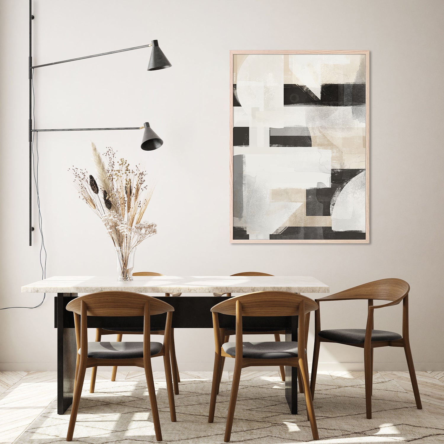 wall-art-print-canvas-poster-framed-Geometric Story, Style B-8